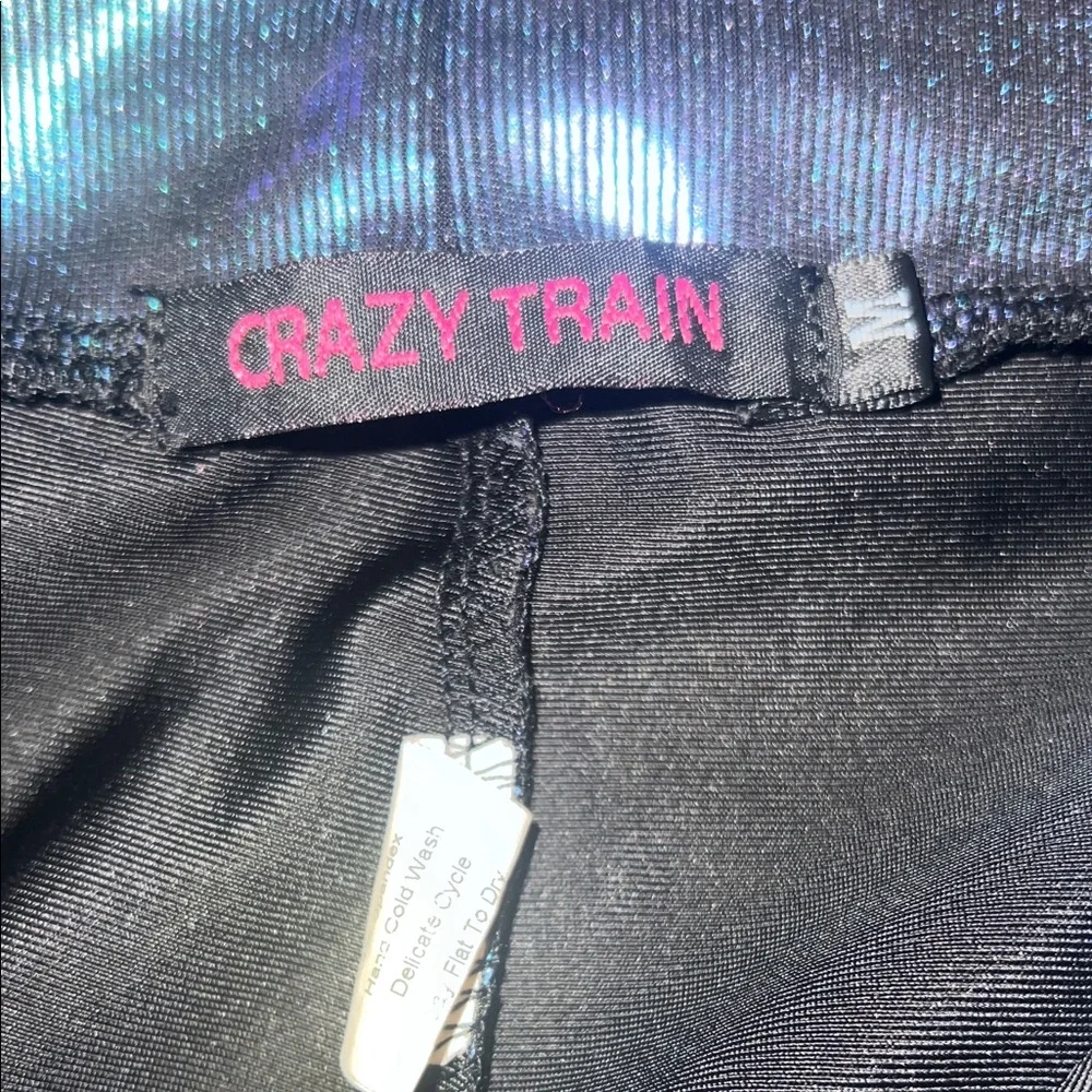 Crazy Train Iridescent Purple Bike Shorts - Picture 3 of 4